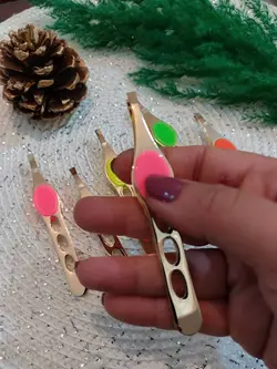 موچین انبری دکمه دار طلایی FANGZIZI