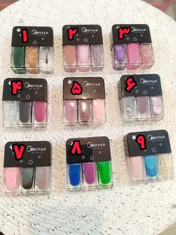 لاک ناخن سه قلو جدید MEIYAN