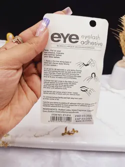 چسب مژه شفاف ضد آب بی رنگ EYE