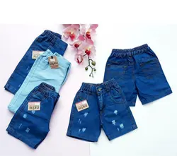 شلوارک لی – پیراهن آبی