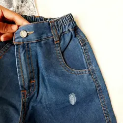 شلوارک لی – پیراهن آبی