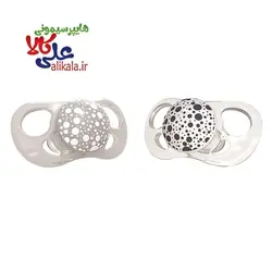 پستانک تویست شیک Twistshake طرح سفید طوسی