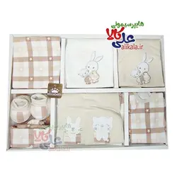 ست نوزادی ۱۹ تکه الیزابت طرح خرگوش و گربه