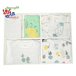 ست نوزادی ۱۹ تکه دانالو طرح گلابی و ترب