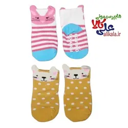 جوراب استپ دار طرح موش کد 07