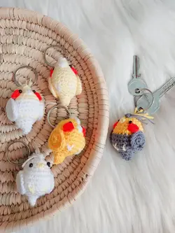 جاسوییچی عروس هلندی بافتنی، دست‌ساز و کوچک