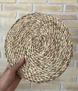 زیربشقابی حصیری با قطر 28 سانتیمتر