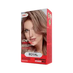 کیت رنگ مو بلوند ماسه ای متوسط رویال کد ۷.۳۸