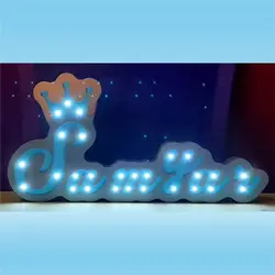 استند اسم چراغدار اتاق کودک مدل سامیار کد SS039 مونیموکالا