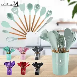 سرویس کفگیر ملاقه سیلیکونی 12 پارچه
