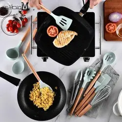 سرویس کفگیر ملاقه سیلیکونی 12 پارچه