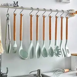 سرویس کفگیر ملاقه سیلیکونی 12 پارچه