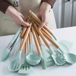 سرویس کفگیر ملاقه سیلیکونی 12 پارچه