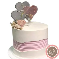 کیک ولنتاین فالت لاین زیبا