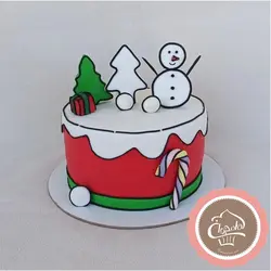 کیک کارتونی زمستانی دلبرانه