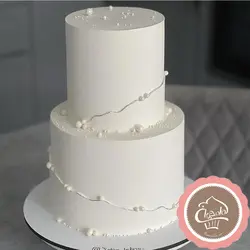 کیک عقد ساده و شیک