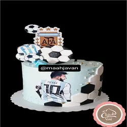 کیک تولد پسرانه فوتبالی مسی