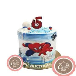 کیک مرد عنکبوتی آبی