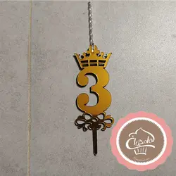 شمع تولد عدد سه