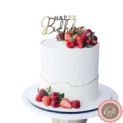 کیک تولد مردانه سفید