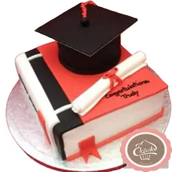 کیک جشن فارغ التحصیلی کتاب