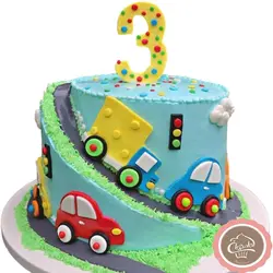 کیک تولد بچگانه ماشین