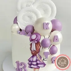 کیک تولد دخترانه جذاب