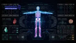 پروژه آماده افترافکت المنت آنالیز بدن hud pro medical body