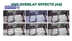 پروژه آماده افترافکت پک افکت تصویری قدیمی VHS Overlay Effects