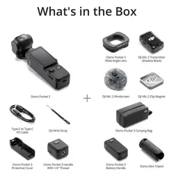 دوربین اسمو پاکت کمبو dji osmo pocket 3 creator combo