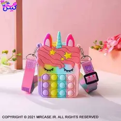 کیف هندزفری و شارژر یونیکورن فیجت دار - آقای قاب