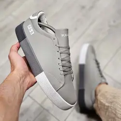 کفش کتونی مردانه مدل پول اند بیر طوسی روشن سایز 40 41 42 43 44