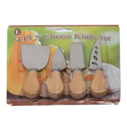 چاقو پنیر دسته چوبی