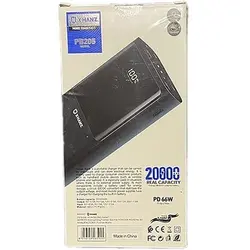 پاوربانک سوپر فست شارژ 20 هزار میلی آمپر X-HANZ مدل PB-205 خروجی 66وات پشتیبانی از PD