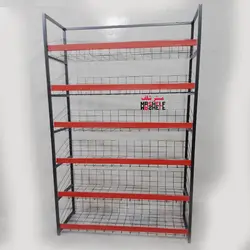 استند 6 طبقه فروشگاهی ارتفاع 2 متر طول 99 سانتیمتر