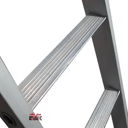نردبان 3.5 متری کشویی پله پهن آلومینیومی