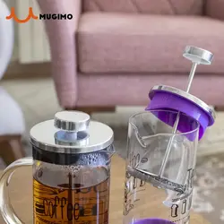 فرنچ پرس سیلیکونی مدل کافی تایم حجم 350 میلی لیتر