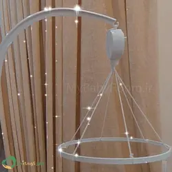 آویز تخت خام موزیکال دار مدل حلقه ای