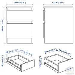 دراور و پاتختی ایکیا مدل KULLEN