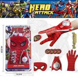 دستکش تیراندازی مرد عنکبوتی به همراه نقاب مدل WL51187A