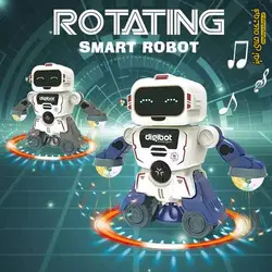 ربات چرخشی موزیکال چراغدار مدل ROTATING 6678-1