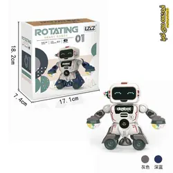 ربات چرخشی موزیکال چراغدار مدل ROTATING 6678-1