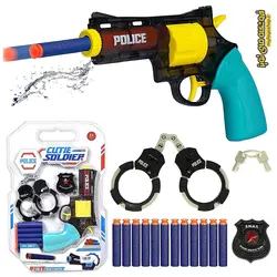 ست تفنگ پلیسی دو کاره آب پاش و تیر پران مدل 648-36