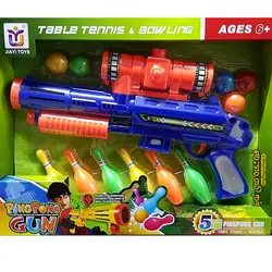 تفنگ پرتاب توپ به همراه بولینگ (پینگ پنگ) مدل 648-18