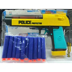 تفنگ دوکاره آب پاش و تیر پران طرح کلت 648-37