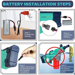 تفنگ آبپاش شارژی مدل 3203
