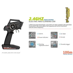 ماشین کنترلی WLTOYS 144002 موتور براش سرعت 50 کیلومتر