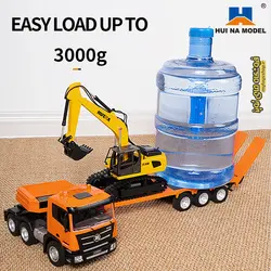 تریلی کنترلی کمرشکن همراه با بیل مکانیکی هوینا Huina 1319