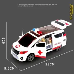 آمبولانس موزیکال چراغدار درب بازشو چرخشی مدل 4545