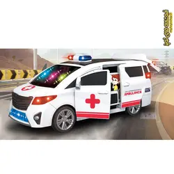 آمبولانس موزیکال چراغدار درب بازشو چرخشی مدل 4545